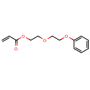 Chemical structure of 2-(2-phenoxyethoxy)ethyl ester2-Propenoic acid , CAS 61630-25-9, AChemBlock X205045