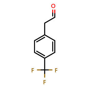 Chemical structure of 2-(4-Trifluoromethylphenyl)acetaldehyde , CAS 30934-62-4, AChemBlock X205130