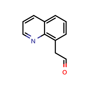 Chemical structure of 2-(8-Quinolyl)acetaldehyde , CAS 191228-36-1, AChemBlock X205150