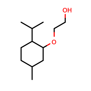 Chemical structure of 2-(menthoxy)ethanol , CAS 38618-23-4, AChemBlock X205200