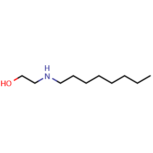Chemical structure of 2-(octylamino)ethanol , CAS 32582-63-1, AChemBlock X205213