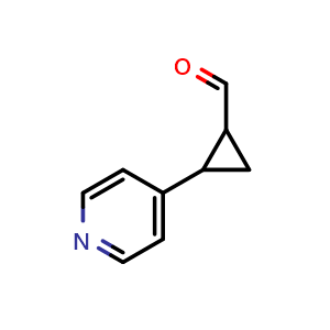 2-(Pyridin-4-yl)cyclopropanecarbaldehyde