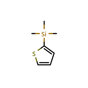 Chemical structure of 2-(Trimethylsilyl)thiophene , CAS 18245-28-8, AChemBlock X205234