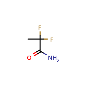 Chemical structure of 2,2-Difluoropropionamide , CAS 49781-48-8, AChemBlock X205260