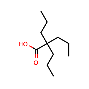 Chemical structure of 2,2-dipropylpentanoic acid , CAS 52061-75-3, AChemBlock X205271