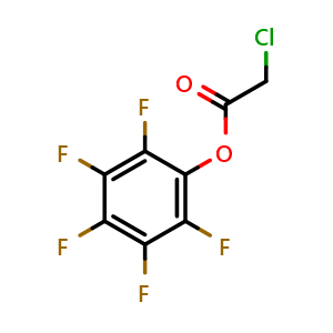 Chemical structure of 2,3,4,5,6-pentafluorophenyl 2-chloroacetate , CAS 240487-99-4, AChemBlock X205275