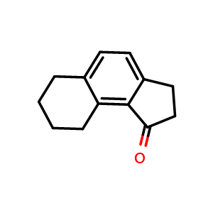 Chemical structure of 2,3,6,7,8,9-hexahydro-1H-cyclopenta[a]naphthalen-1-one , CAS 19346-17-9, AChemBlock X205288