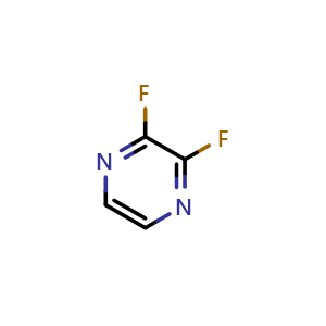 Chemical structure of 2,3-difluoropyrazine , CAS 52751-15-2, AChemBlock X205300
