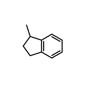 Chemical structure of 2,3-Dihydro-1-methyl-1H-indene , CAS 767-58-8, AChemBlock X205304