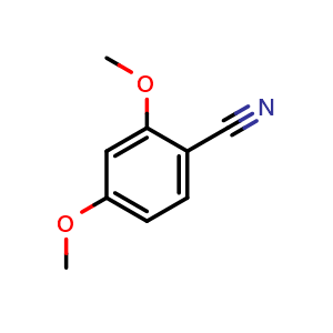 Chemical structure of 2,4-Dimethoxybenzonitrile , CAS 4107-65-7, AChemBlock X205343