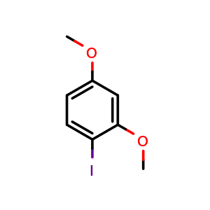 Chemical structure of 2,4-Dimethoxyiodobenzene , CAS 20469-63-0, AChemBlock X205344