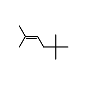 Chemical structure of 2,5,5-Trimethyl-2-Hexene , CAS 40467-04-7, AChemBlock X205353