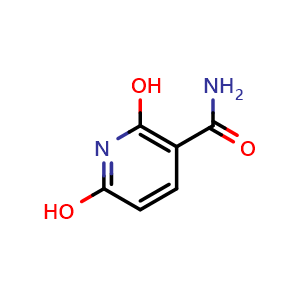 Chemical structure of 2,6-Dihydroxynicotinamide , CAS 35441-11-3, AChemBlock X205400