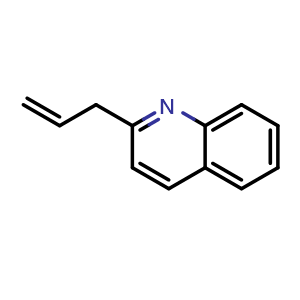 Chemical structure of 2-allylquinoline , CAS 33328-29-9, AChemBlock X205460