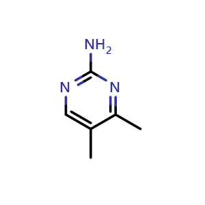 Chemical structure of 2-Amino-4,5-dimethylpyrimidine , CAS 1193-74-4, AChemBlock X205482