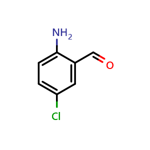 Chemical structure of 2-Amino-5-chlorobenzaldehyde , CAS 20028-53-9, AChemBlock X205503