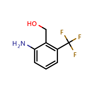 Chemical structure of 2-Amino-6-(trifluoromethyl)benzyl alcohol , CAS 763027-00-5, AChemBlock X205510
