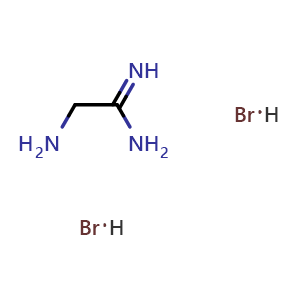 Chemical structure of 2-Aminoacetamidine Dihydrobromide , CAS 69816-37-1, AChemBlock X205520