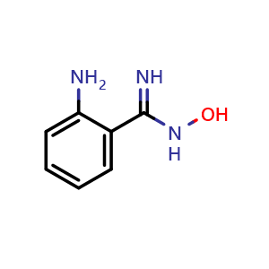Chemical structure of 2-amino-N-hydroxybenzimidamide , CAS 16348-49-5, AChemBlock X205525