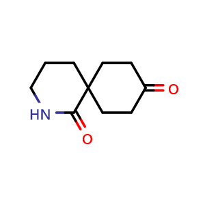 Chemical structure of 2-azaspiro[5.5]undecane-1,9-dione , CAS 1935291-91-0, AChemBlock X205536