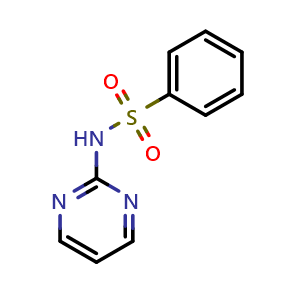 Chemical structure of 2-benzenesulfonamidopyrimidine , CAS 16699-12-0, AChemBlock X205538