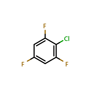 Chemical structure of 2-Chloro-1,3,5-trifluorobenzene , CAS 2106-40-3, AChemBlock X205607