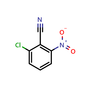 Chemical structure of 2-Chloro-6-nitrobenzonitrile , CAS 6575-07-1, AChemBlock X205680