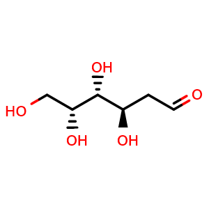 Chemical structure of 2-Deoxy-D-galactose , CAS 1949-89-9, AChemBlock X205707