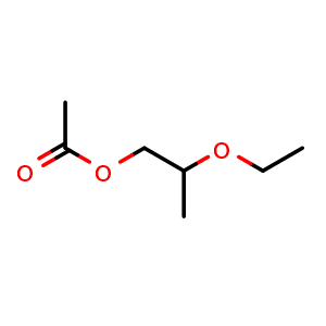 Chemical structure of 2-ethoxypropyl acetate , CAS 57350-24-0, AChemBlock X205714