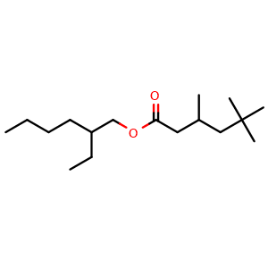 Chemical structure of 2-ethylhexyl 3,5,5-trimethylhexanoate , CAS 70969-70-9, AChemBlock X205720