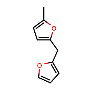 Chemical structure of 2-Furfuryl-5-methylfuran , CAS 13678-51-8, AChemBlock X205748