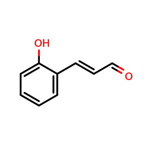 Chemical structure of 2-Hydroxycinnamicaldehyde , CAS 3541-42-2, AChemBlock X205767
