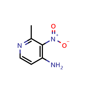 Chemical structure of 2-methyl-3-nitro-pyridin-4-amine , CAS 27582-14-5, AChemBlock X205827