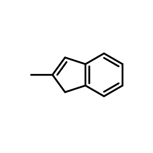 Chemical structure of 2-methylindene , CAS 2177-47-1, AChemBlock X205851