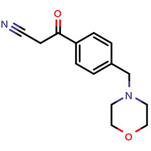 3-(4-morpholin-4-Ylmethyl-Phenyl)-3-Oxo-Propionitrile