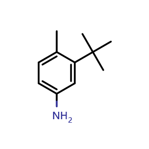 Chemical structure of 3-(tert-Butyl)-4-methylaniline , CAS 1188142-00-8, AChemBlock X206003