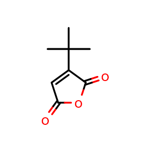 Chemical structure of 3-(tert-butyl)furan-2,5-dione , CAS 18261-07-9, AChemBlock X206004
