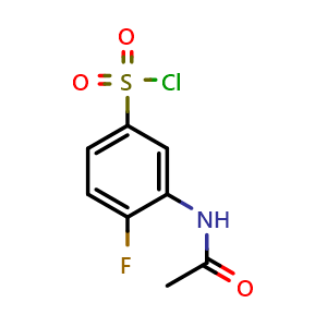 3-acetamido-4-fluorobenzene-1-sulfonyl chloride