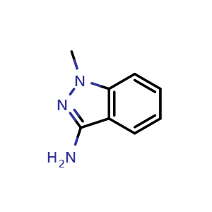 Chemical structure of 3-Amino-1-methyl-1H-indazole , CAS 60301-20-4, AChemBlock X206084