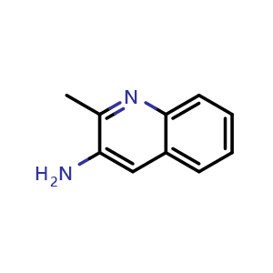 Chemical structure of 3-Amino-2-methylquinoline , CAS 21352-22-7, AChemBlock X206090