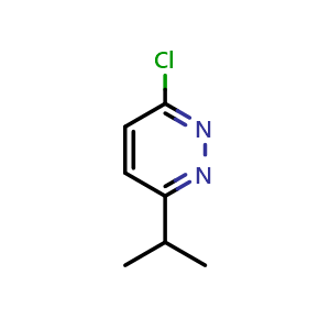 Chemical structure of 3-Chloro-6-isopropylpyridazine , CAS 570416-35-2, AChemBlock X206216