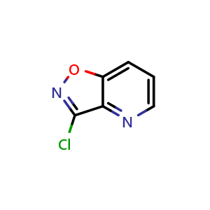 Chemical structure of 3-Chloroisoxazolo[4,5-b]pyridine , CAS 1784989-11-2, AChemBlock X206219