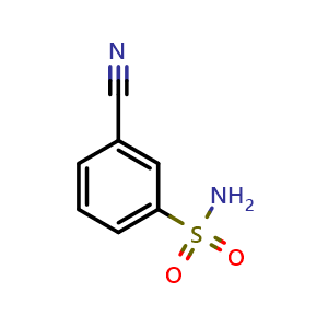 Chemical structure of 3-Cyanobenzenesulfonamide , CAS 3118-68-1, AChemBlock X206226
