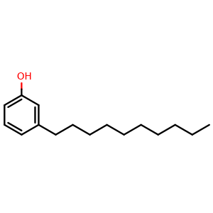 Chemical structure of 3-Decylphenol , CAS 63442-89-7, AChemBlock X206231