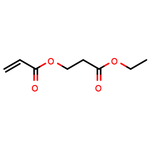 Chemical structure of 3-ethoxy-3-oxopropyl acrylate , CAS 39181-94-7, AChemBlock X206234