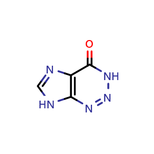 Chemical structure of 3H-Imidazo[4,5-d][1,2,3]triazin-4(7H)-one , CAS 4656-86-4, AChemBlock X206269