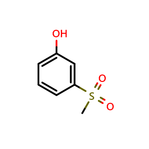 Chemical structure of 3-methanesulfonyl-phenol , CAS 14763-61-2, AChemBlock X206297
