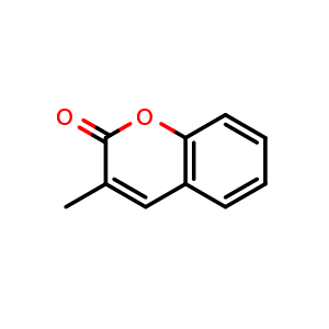 Chemical structure of 3-methyl-2H-chromen-2-one , CAS 2445-82-1, AChemBlock X206319