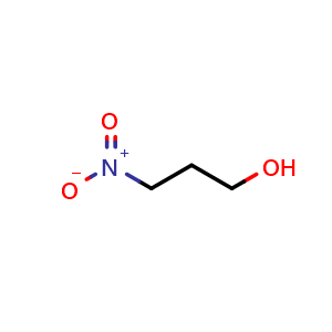 Chemical structure of 3-Nitropropanol , CAS 25182-84-7, AChemBlock X206341
