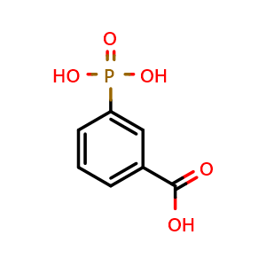 Chemical structure of 3-phosphonobenzoic acid , CAS 14899-31-1, AChemBlock X206357